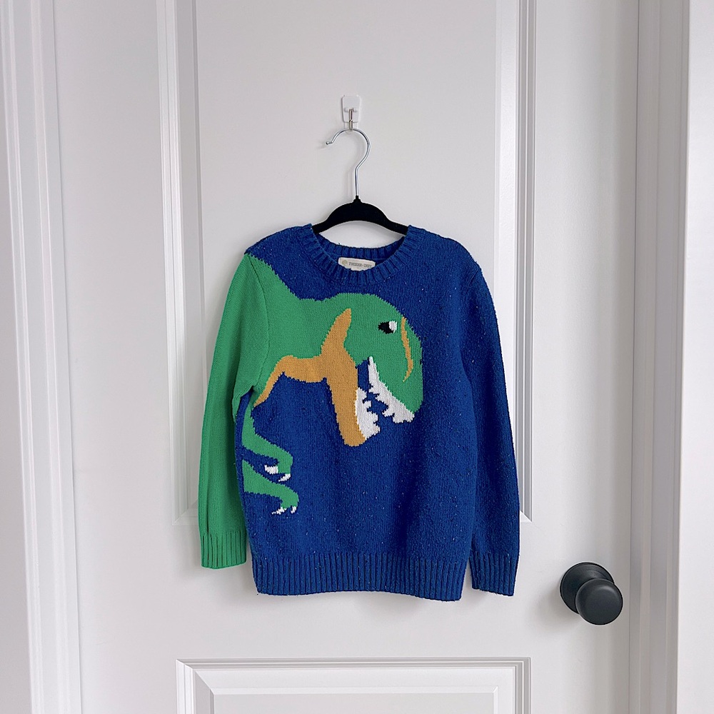 Tucker + Tate Blue and Green Dinosaur Sweater